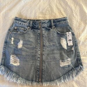 Garage denim skirt